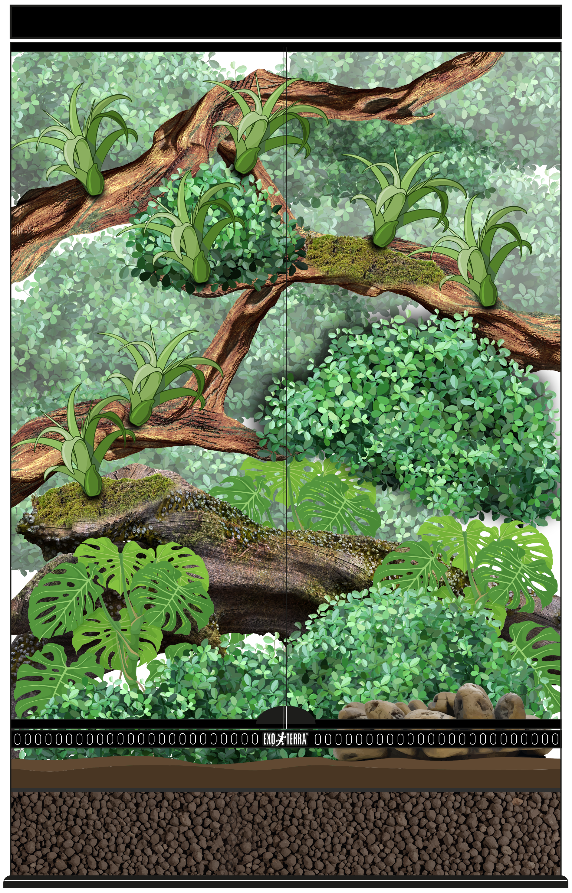 Terrarium Decor Rainforest Diorama Supplies Preserved Moss Half